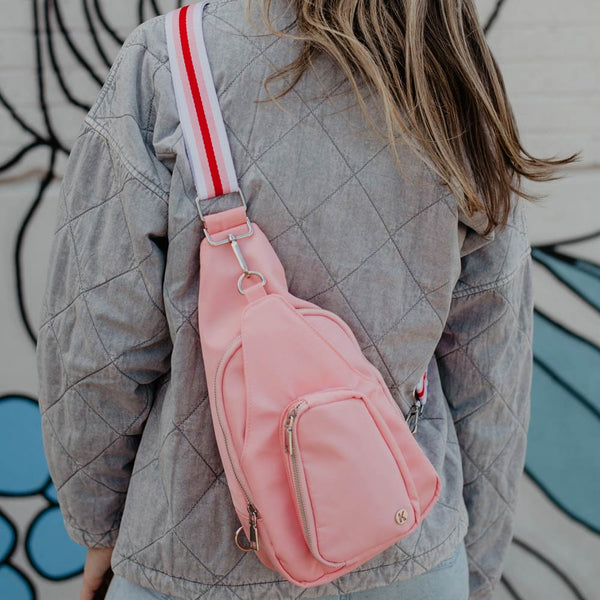 Baby pink 2025 sling bag