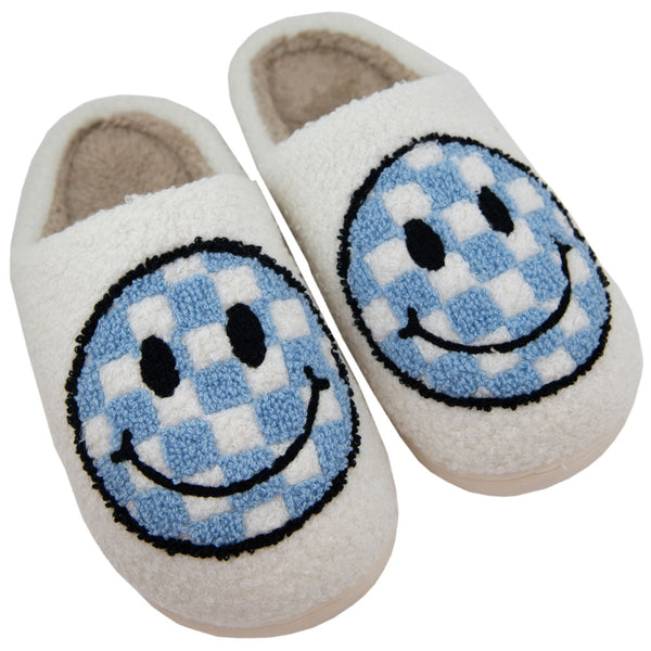 Blue slippers online