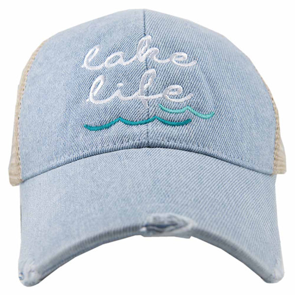 Lake Life Women's Denim Trucker Hat