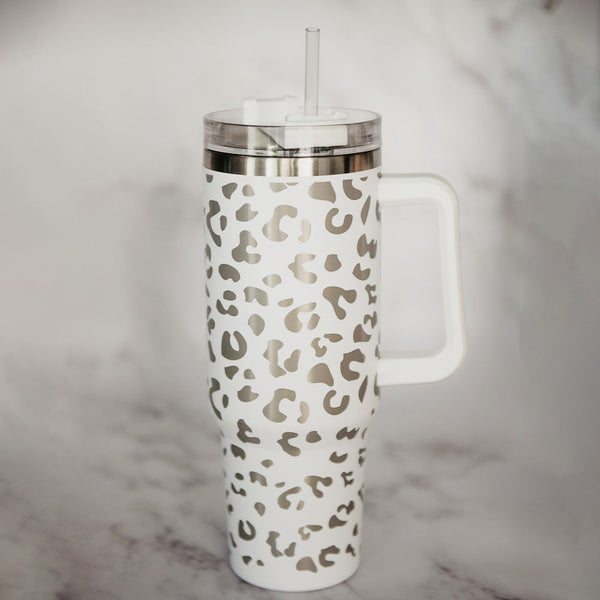 Stainless Tumbler Leopard, Stainless Steel Mug Cup