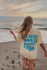 Beach More Worry Less Wholesale Large Print T-Shirt