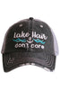 Lake Hair Don't Care Wave Trucker Hat