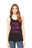 Hope Faith Love Wholesale Pink Ribbon Tank Tops