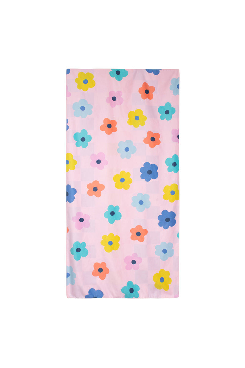 Flowers & Check Wholesale Quick Dry Beach Towel