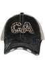 CA California Leopard State Wholesale Hat