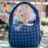 Navy Wholesale Oversized Quilted Hobo Tote Bag