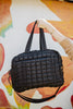 Black Quilted Wholesale Duffel Weekender Bag w/ Pass-Thru Slip