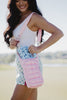 Light Pink Quilted Wholesale Water Bottle Carrier Bag