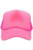 Neon Hot Pink Wholesale Blank Foam Trucker Hat