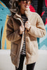 Tan Wholesale Oversized SHERPA Fleece Jacket