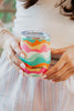 Neon Abstract Colors Wholesale Wine Tumbler with Lid