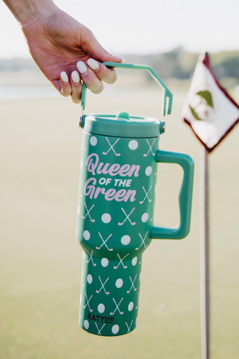 Queen of the Green Golf Wholesale Tumbler with Handle