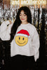 Santa Happy Face Crewneck Wholesale Sweatshirt