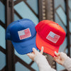 American Flag Wholesale Women's Foam Trucker Hat