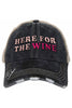 Here For The Wine Wholesale Trucker Hat