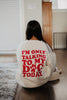 I'm Only Talking To My Dog Today Wholesale Crewneck Sweatshirt