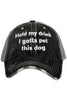 Hold My Drink I Gotta Pet This Dog Wholesale Trucker Hat