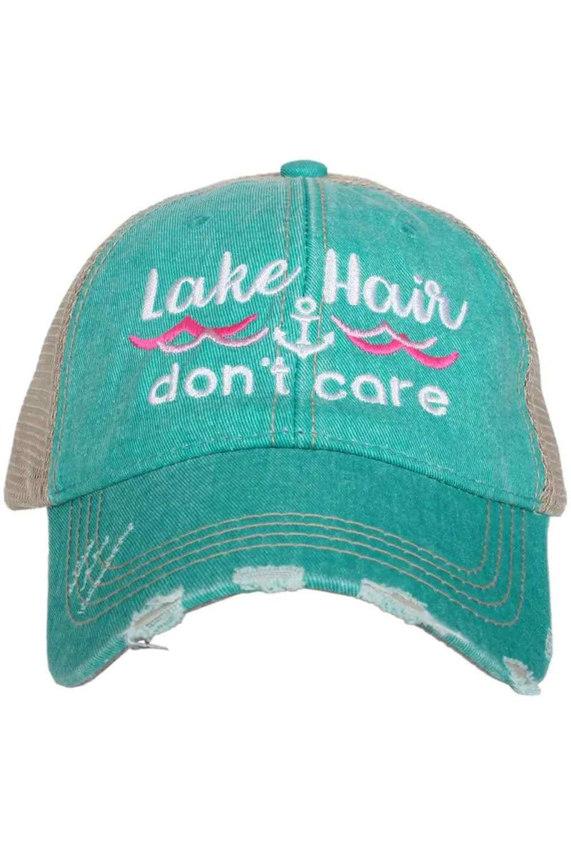 Lake Hair Don't Care Wave Trucker Hat