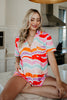 Multicolored Abstract Wave Wholesale PJ Sets