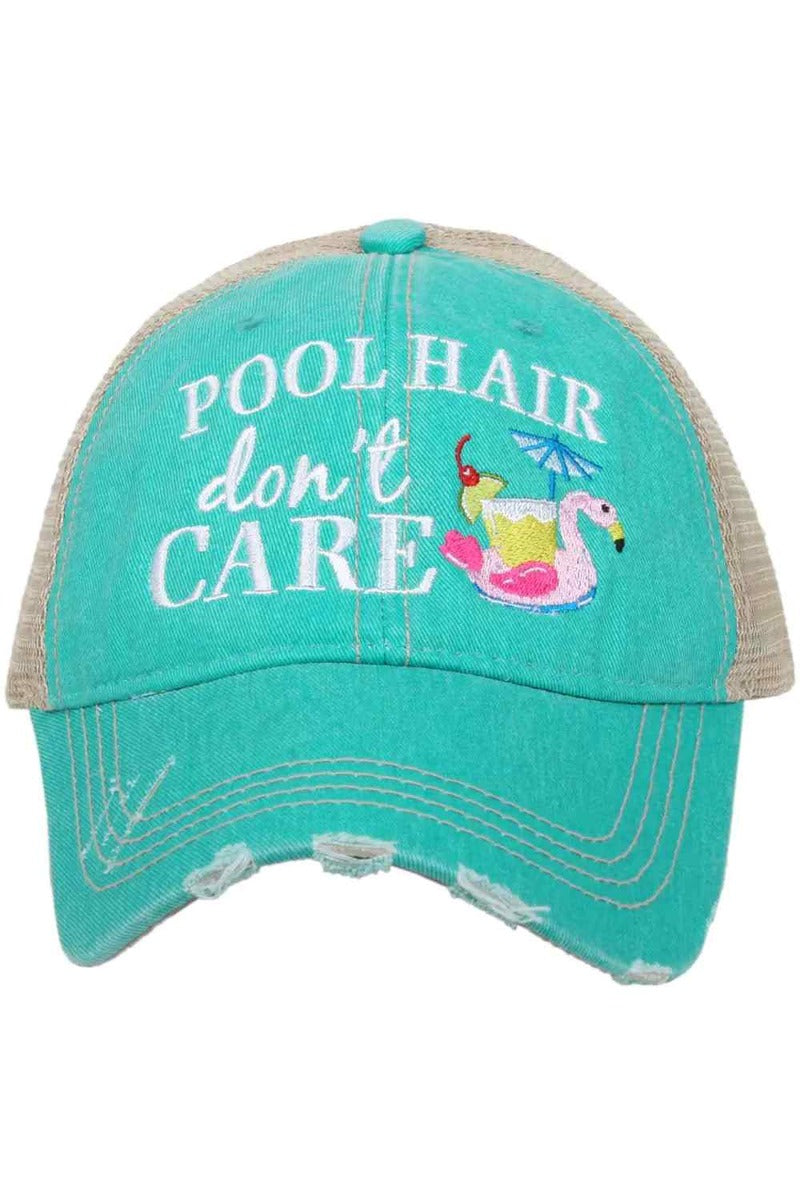 Pool Hair Don't Care (SWAN FLOAT) Wholesale Trucker Hats