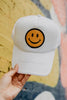 Happy Face Wholesale Trucker Hat (All White)