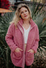 Mauve Wholesale Oversized SHERPA Jacket Women