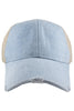 Denim Blue Wholesale Fitted Blank Trucker Hat