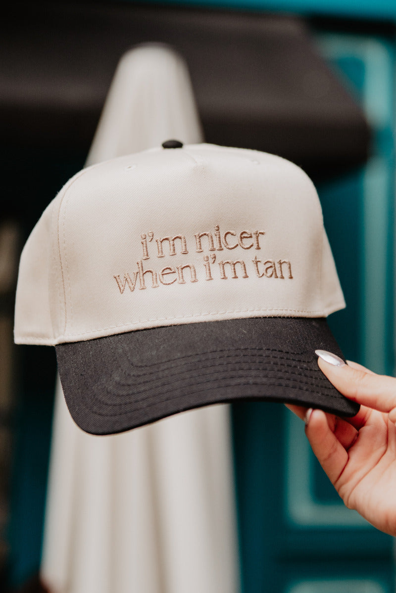 I'm Nicer When I'm Tan Wholesale Two-Toned Vintage Hats