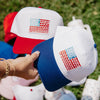 American Flag Two-Toned Wholesale Hat