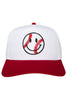 Baseball Happy Face Two-Toned Vintage Hat