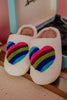 Rainbow Heart Wholesale Slippers