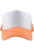 Coral and White Wholesale Foam Blank Hat