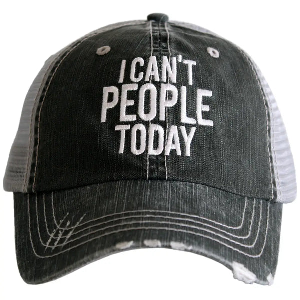 “I Can't People Today” Trucker Hats | Katydid Wholesale