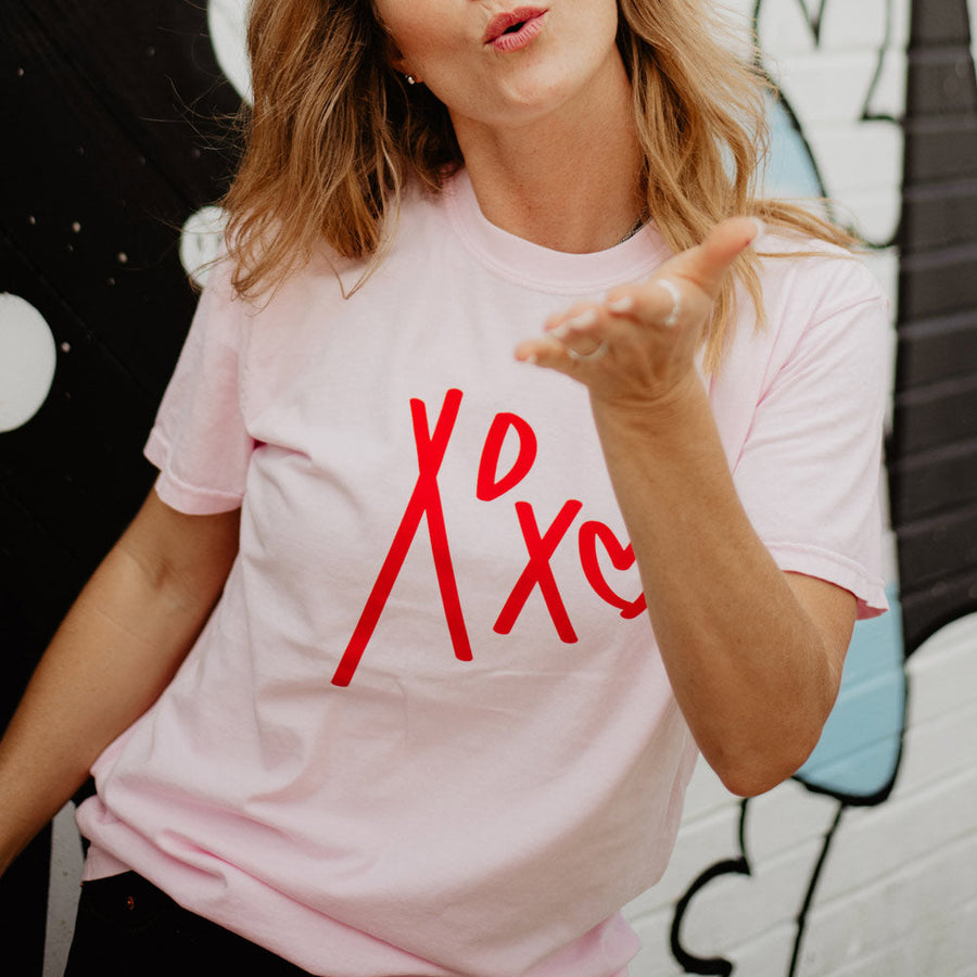 XOXO Heart Graphic Tees for Women