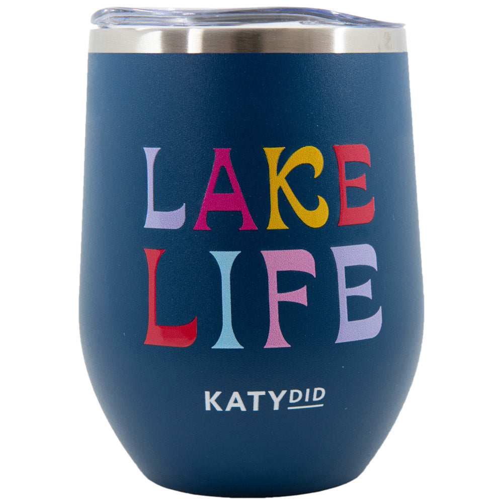 40 oz Tumbler w/Handle - Pastel Happy Face, Insulated Drinkware/Ice Trays