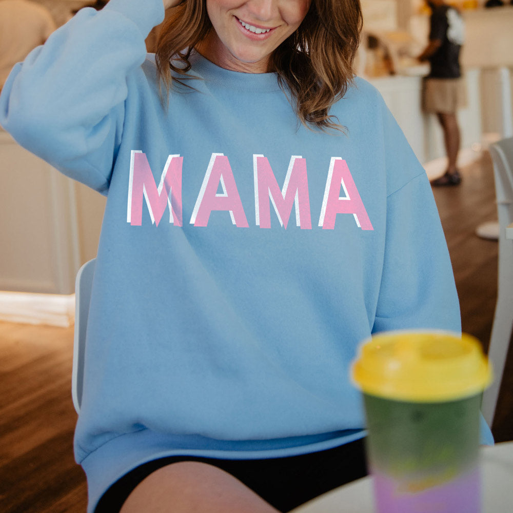 joysale Mama Crewneck Sweatshirt Sweatshirt for Women Hoodies